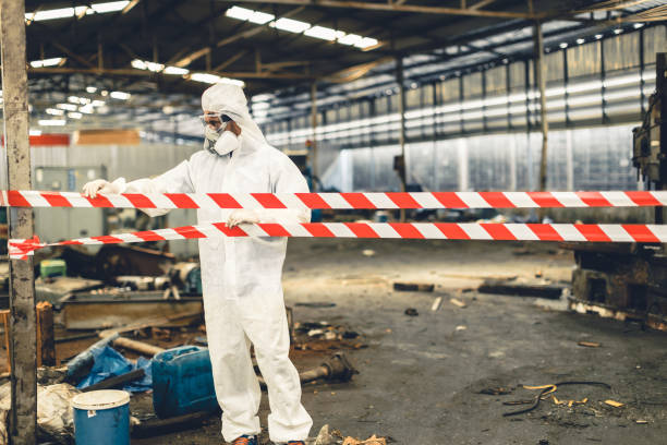 Professional Hoarding Cleanup technician working in Russellville, IN